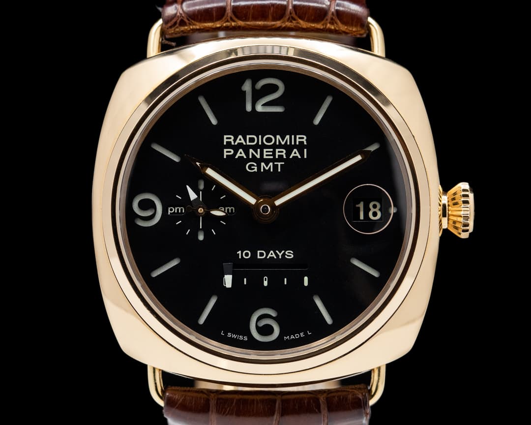 Panerai Radiomir 10 Day GMT 18K Rose Gold