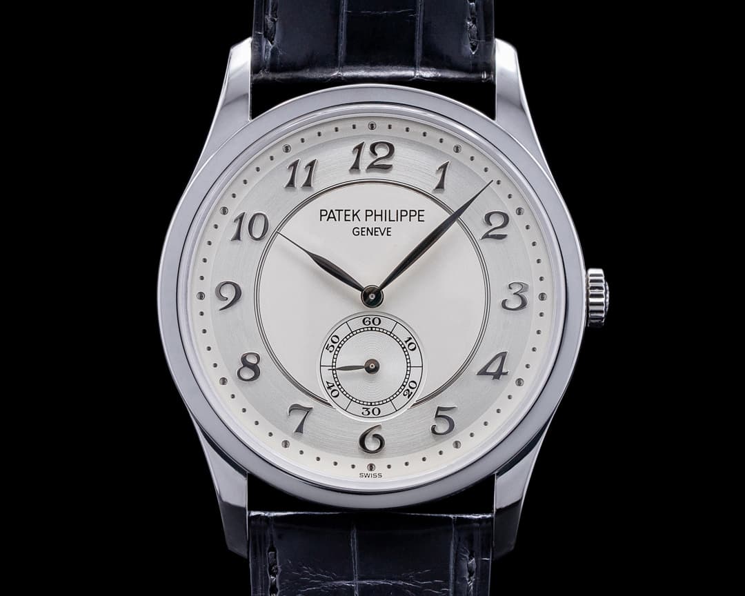 Patek Philippe Calatrava Platinum 5196P Silver Dial Arabic Numerals 