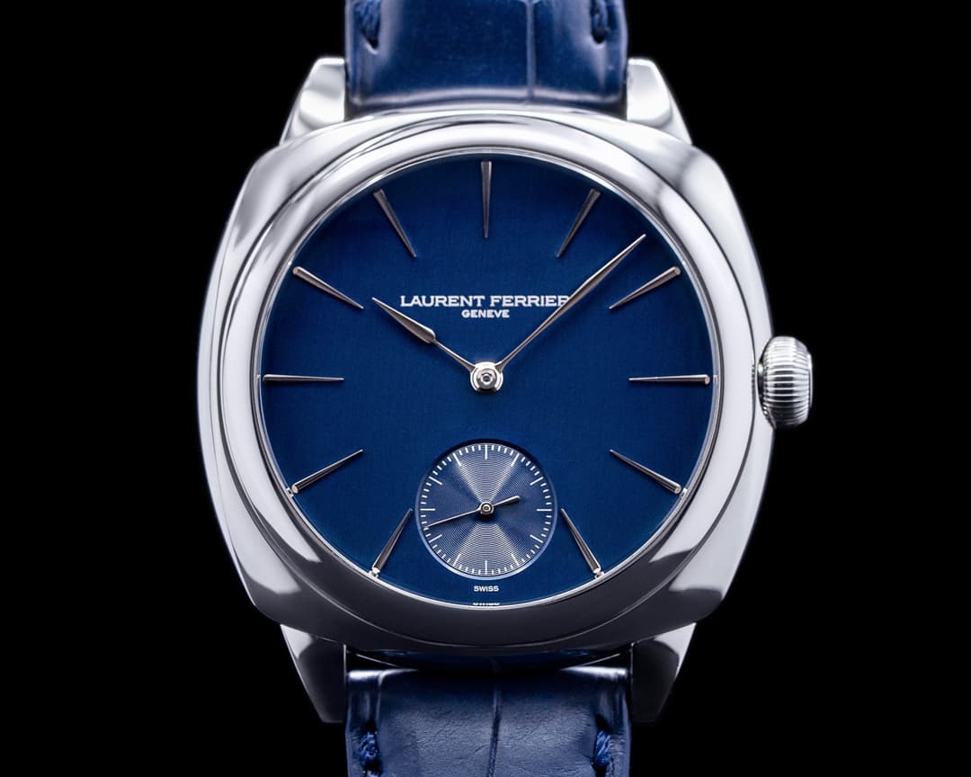Laurent Ferrier Galet Micro Rotor Square SS Blue Dial 
