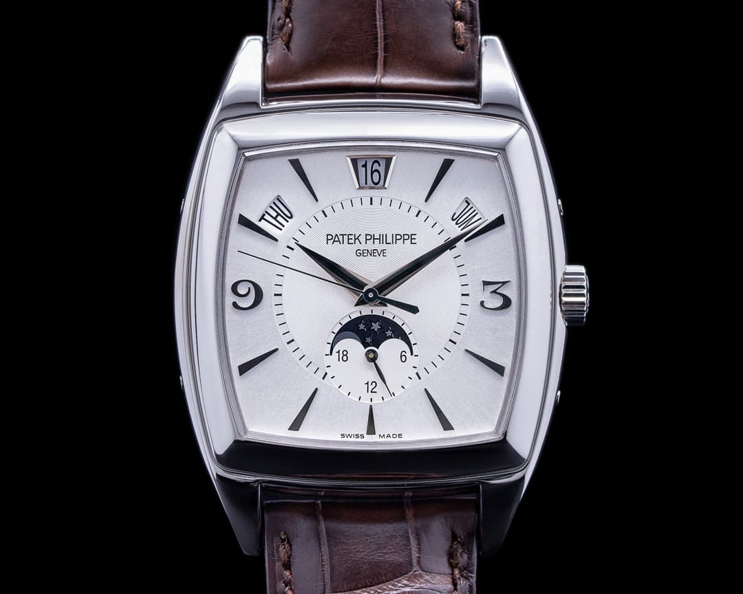 Patek Philippe Gondolo Calendario 5135G 18K White Gold Silver Dial 
