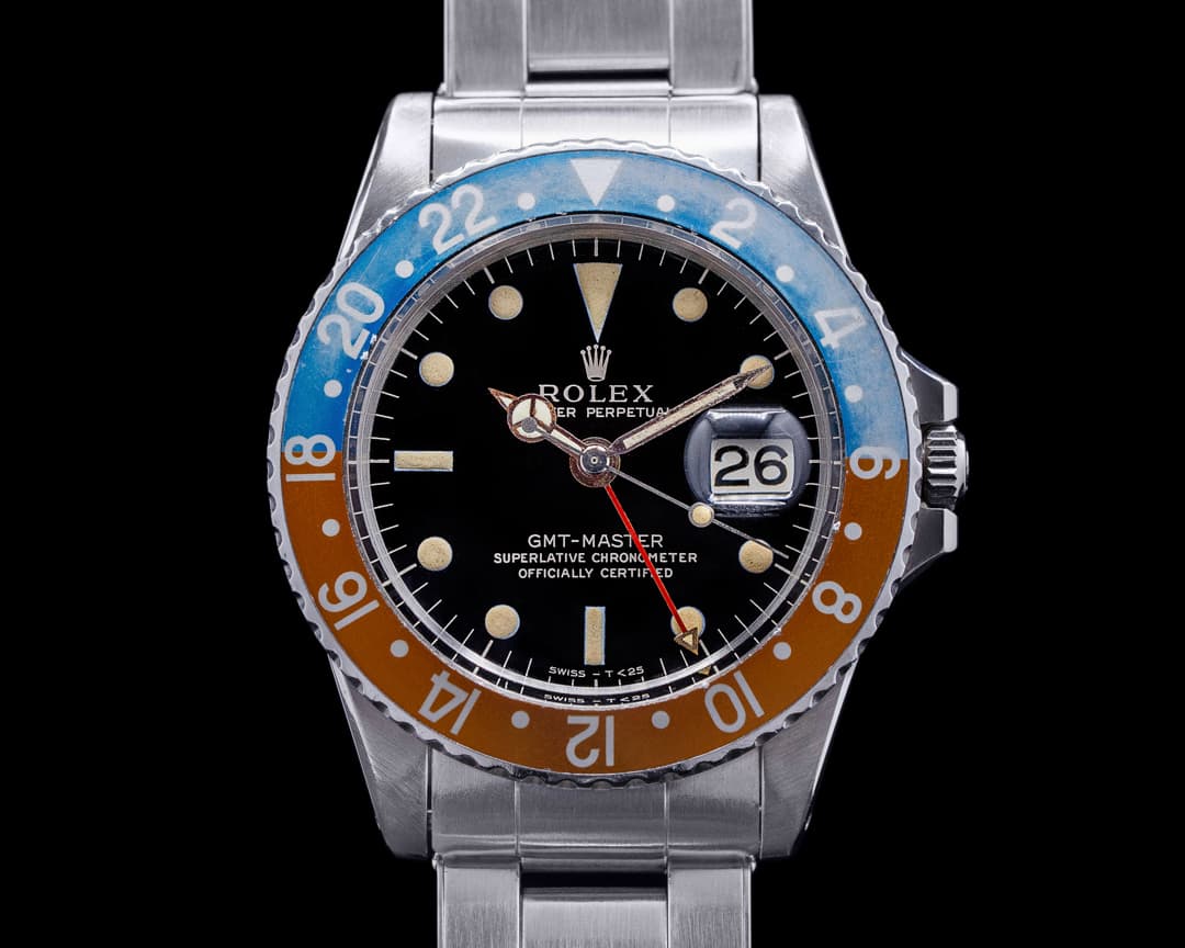Rolex Vintage GMT Master 1675 Gilt Dial Pepsi c. 1966 NICE 
