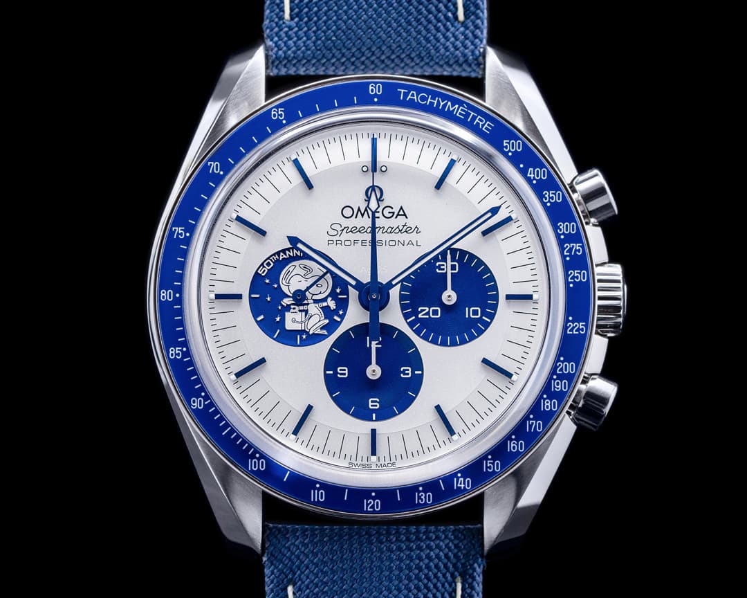 Omega Speedmaster Silver Snoopy Award 50th Anniversary 