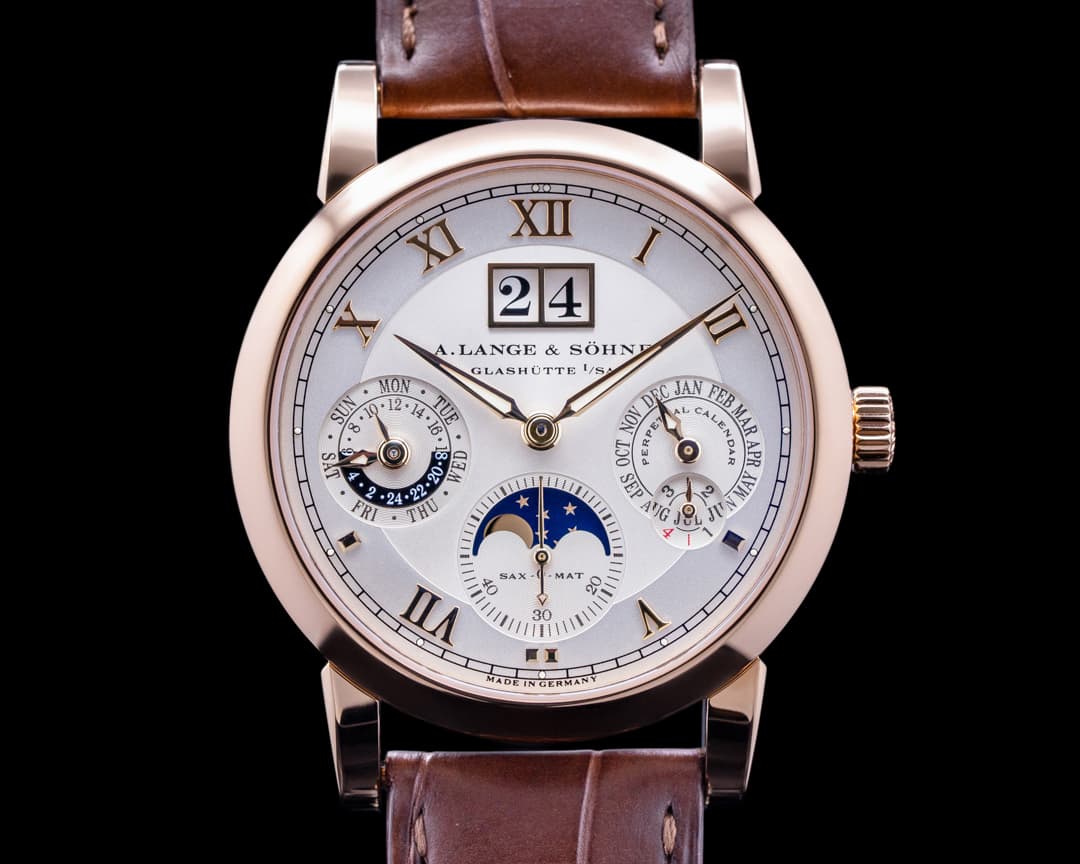 A. Lange and Sohne Langematik Perpetual Calendar 310.032 18K Rose Gold 