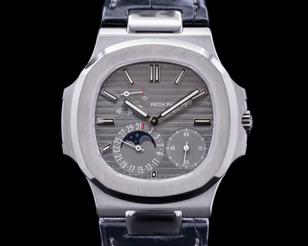 Patek Philippe Nautilus 5712G Power Reserve Moonphase 18K White Gold 