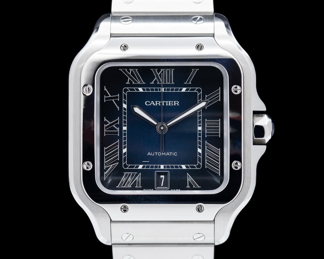 Cartier Santos Large SS / SS Blue Dial Automatic 2022 