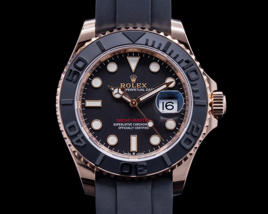Rolex Yacht Master 126655 18K Rose Gold / Rubber 40MM 2022 UNWORN