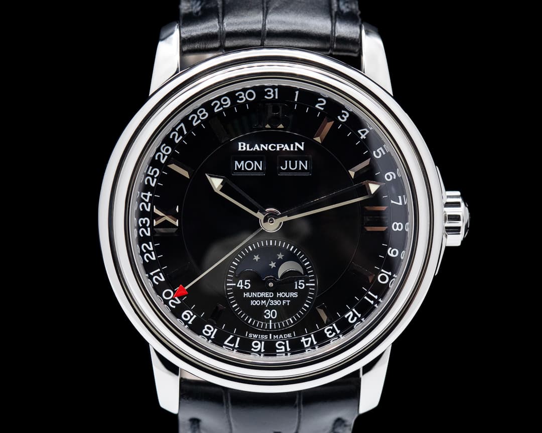 Blancpain Leman Complete Calendar Black Dial
