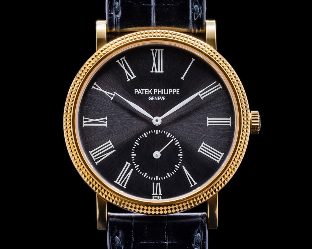 Patek Philippe Calatrava 3919 18K Yellow Gold Rare Grey Dial 