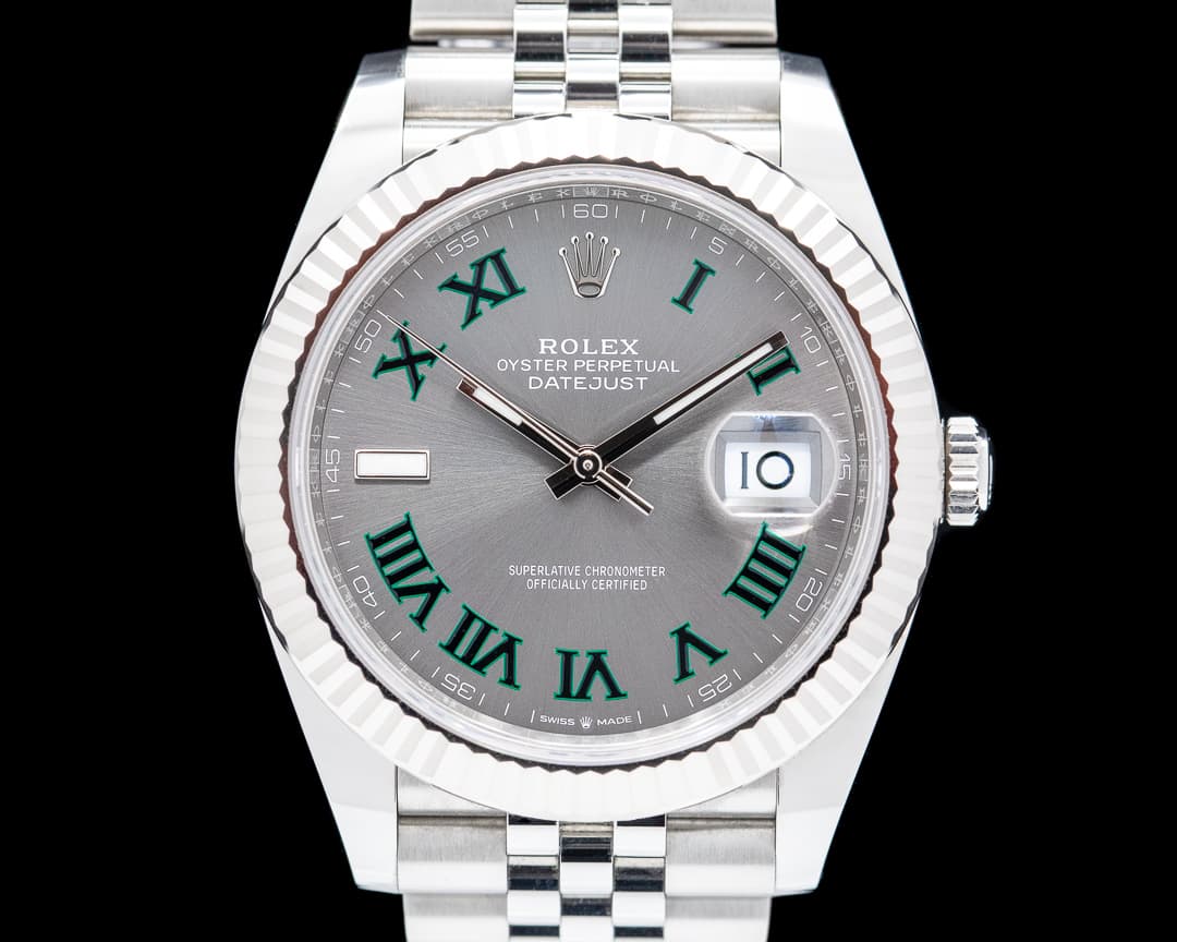 Rolex Datejust 41 Rhodium "Wimbledon" Dial Jubilee 2021