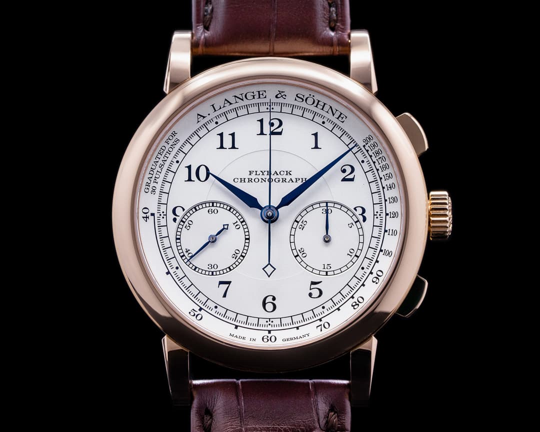 A. Lange and Sohne 1815 Chronograph 414.032 18K Rose Gold