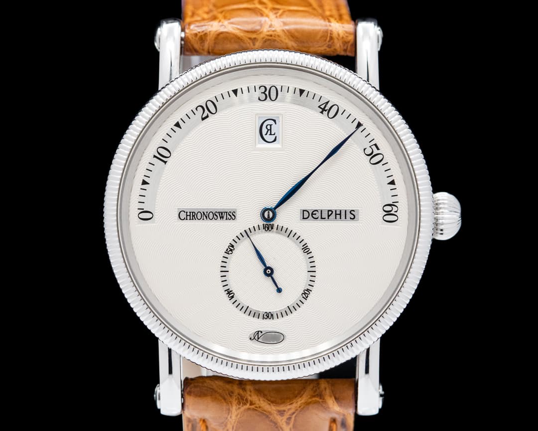 Chronoswiss Delphis Jump Hour Retrograde Minutes SS / Alligator   