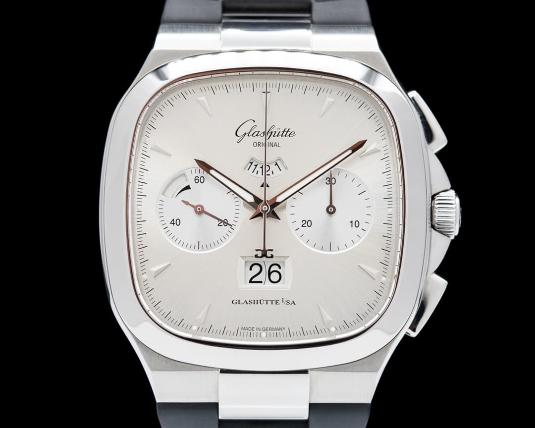 Glashutte Original Seventies Chronograph Panorama Date SS Grey
