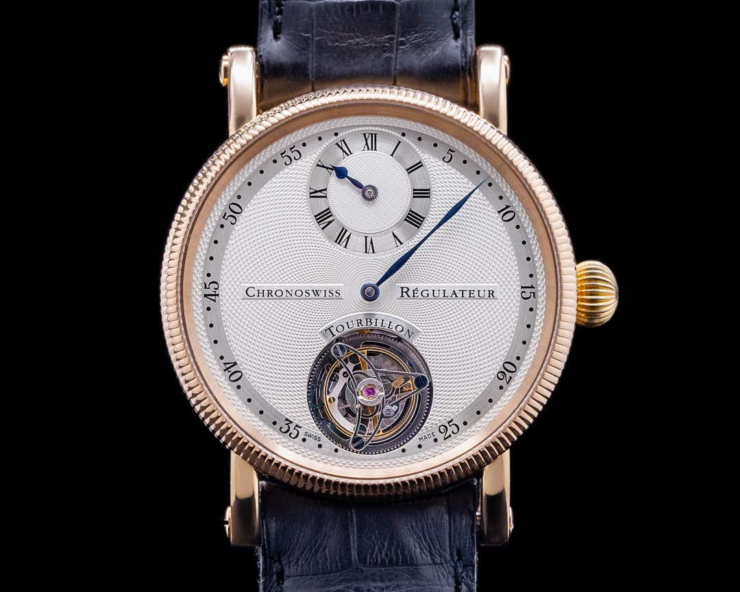 Chronoswiss Regulateur Tourbillon 18k Yellow Gold / Alligator