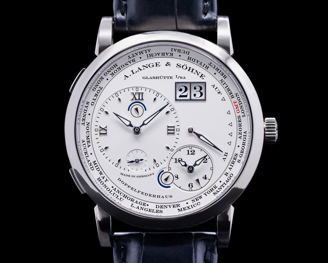 A. Lange and Sohne Lange 1 Time Zone 116.039 18K White Gold