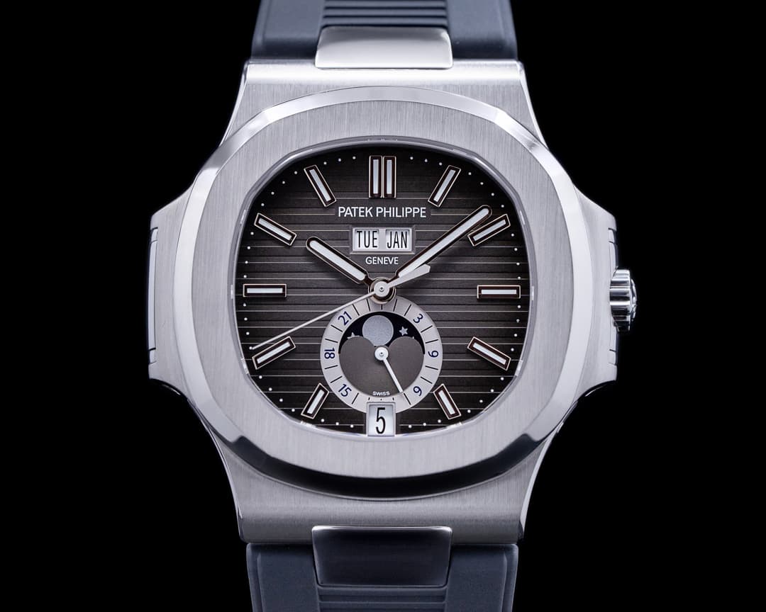 Patek Philippe Nautilus Annual Calendar 5726 Moon SS Grey Dial FULL SET