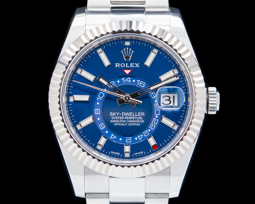 Rolex Sky Dweller 326934 Steel Blue SS / Oyster 