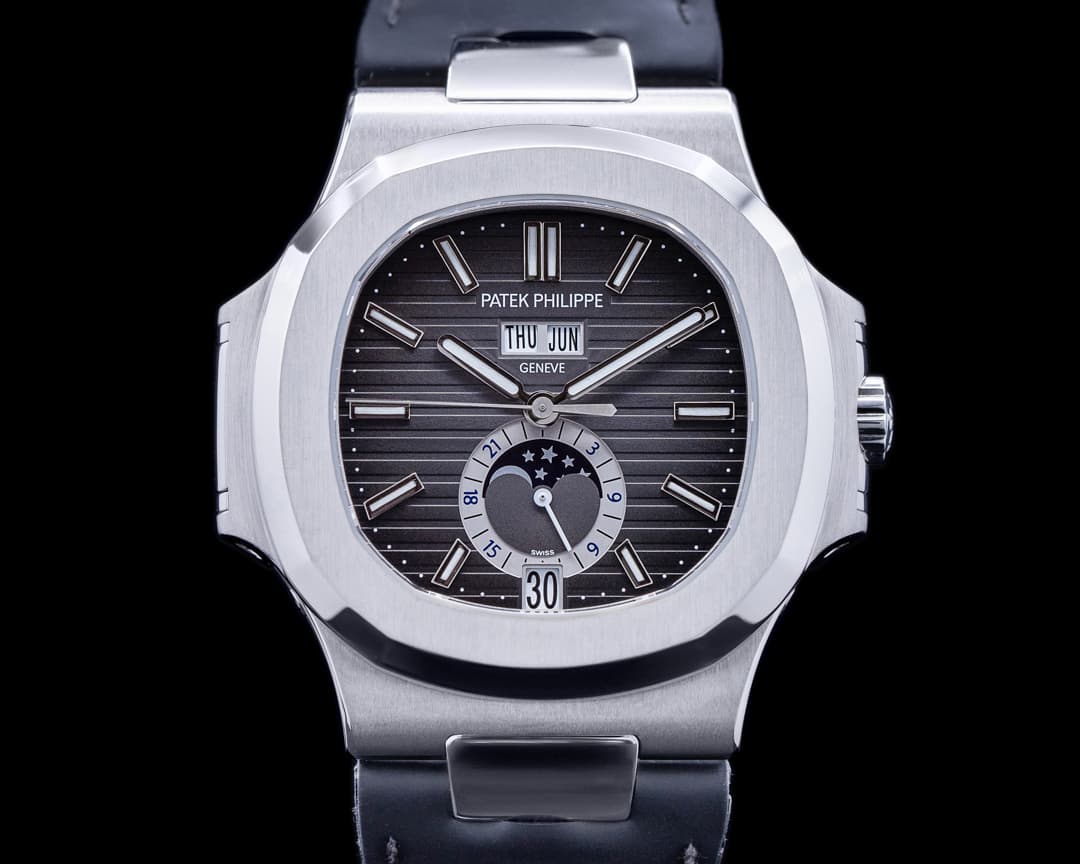 Patek Philippe Nautilus Annual Calendar 5726 Moon SS Grey Dial FULL SET