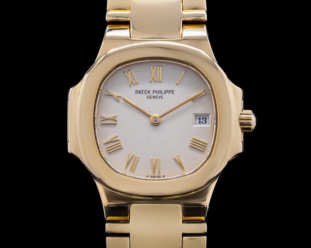 Patek Philippe Nautilus Ladies White Dial 18K Yellow Gold