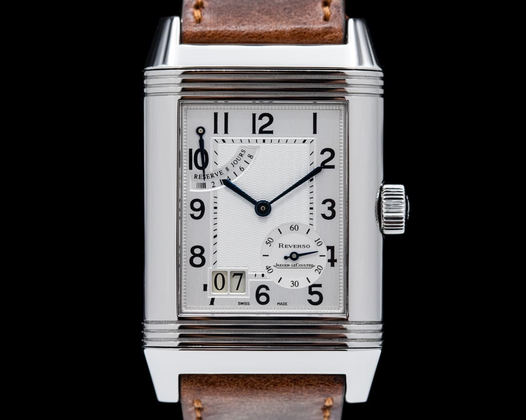 Jaeger LeCoultre Grande Date Reverso SS / Alligator 