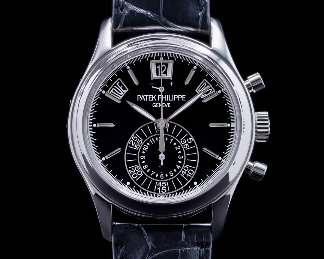Patek Philippe Annual Calendar 5960P-016 Chronograph BLACK DIAL RARE