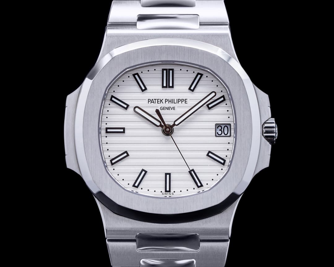 Patek Philippe Jumbo Nautilus 5711 White Dial SS 