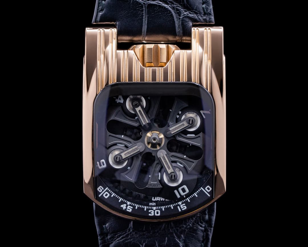 URWERK 103T Tarantula Manual Wind 18k Rose Gold FULL SET 