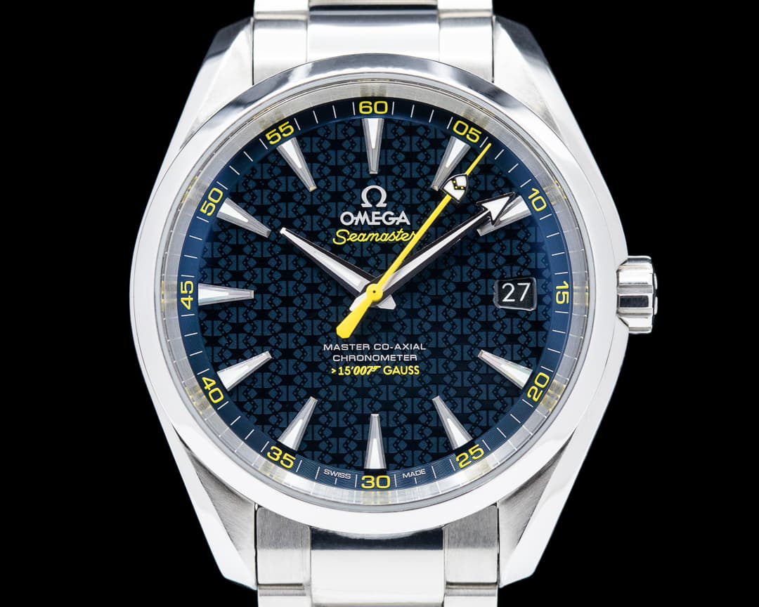 Omega Aqua Terra James Bond SPECTRE Co-Axial 150M Blue Dial SS