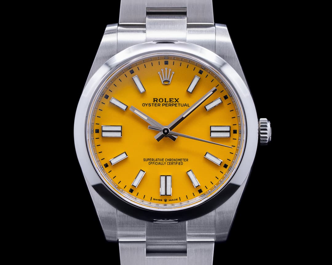 Rolex Oyster Perpetual 124300 41mm SS / Yellow Dial UNWORN