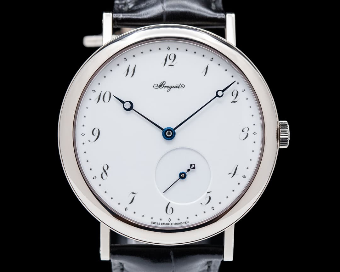 Breguet Classique 5140 18K White Gold Enamel Dial 