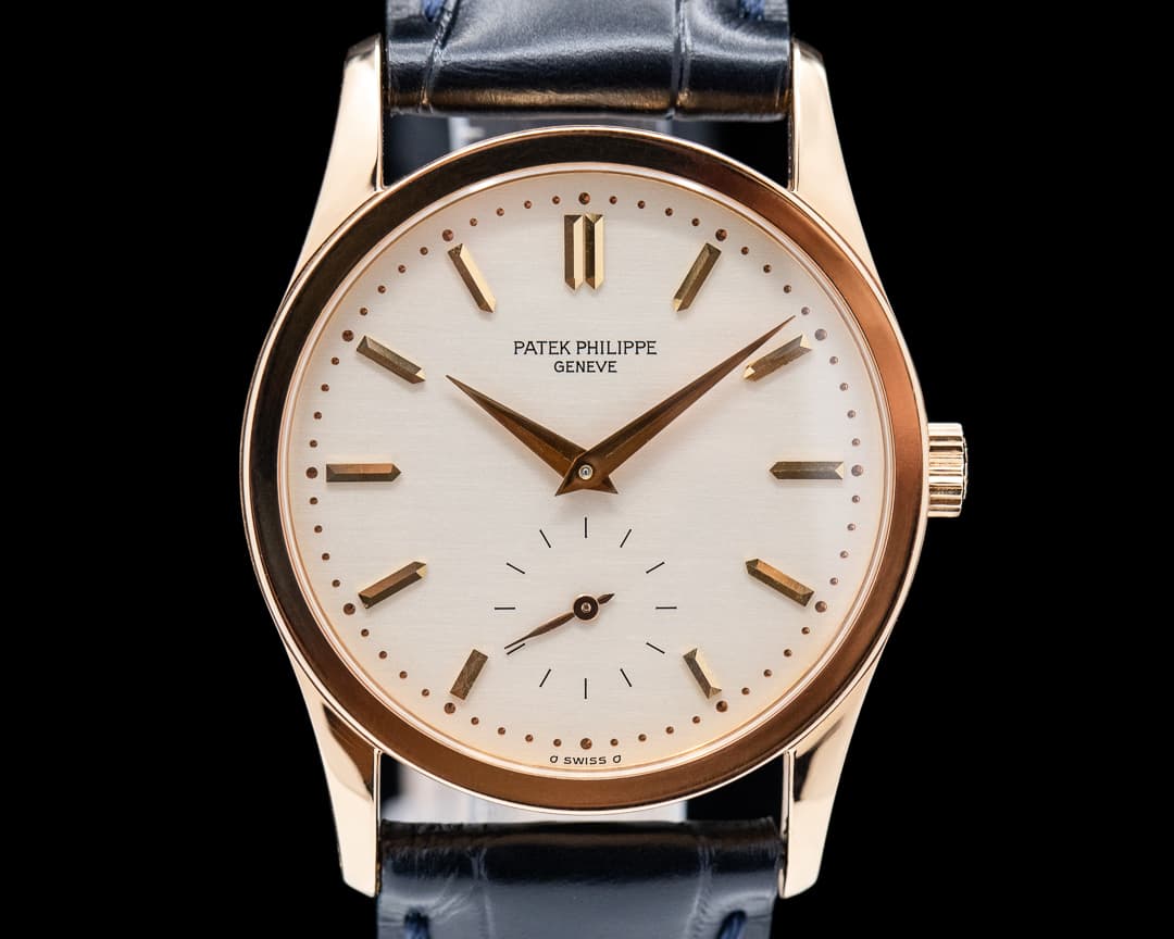 Patek Philippe Calatrava Manual Wind 18K Rose Gold / Silver Dial