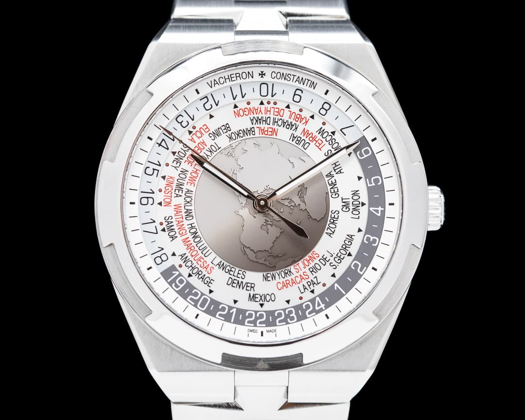 Vacheron Constantin Overseas 7700V World Time Silver Dial SS