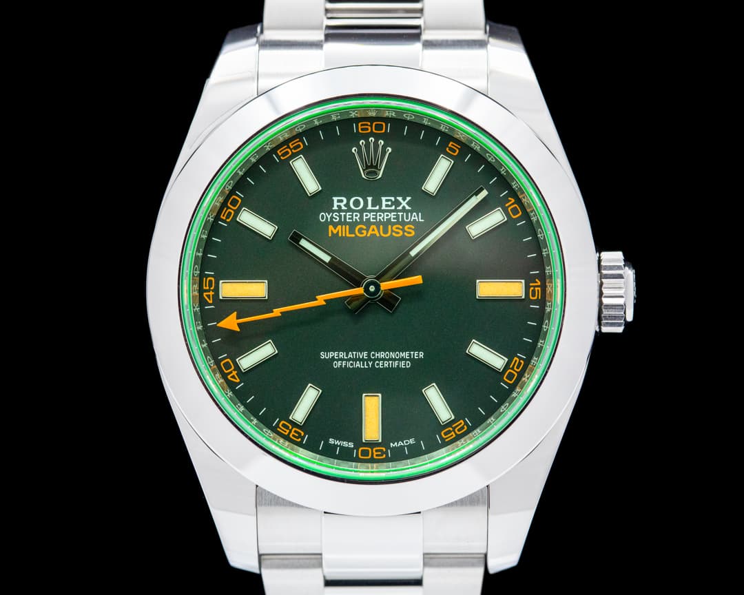 Rolex Milgauss 116400GV Green Crystal Edition UNWORN 2022