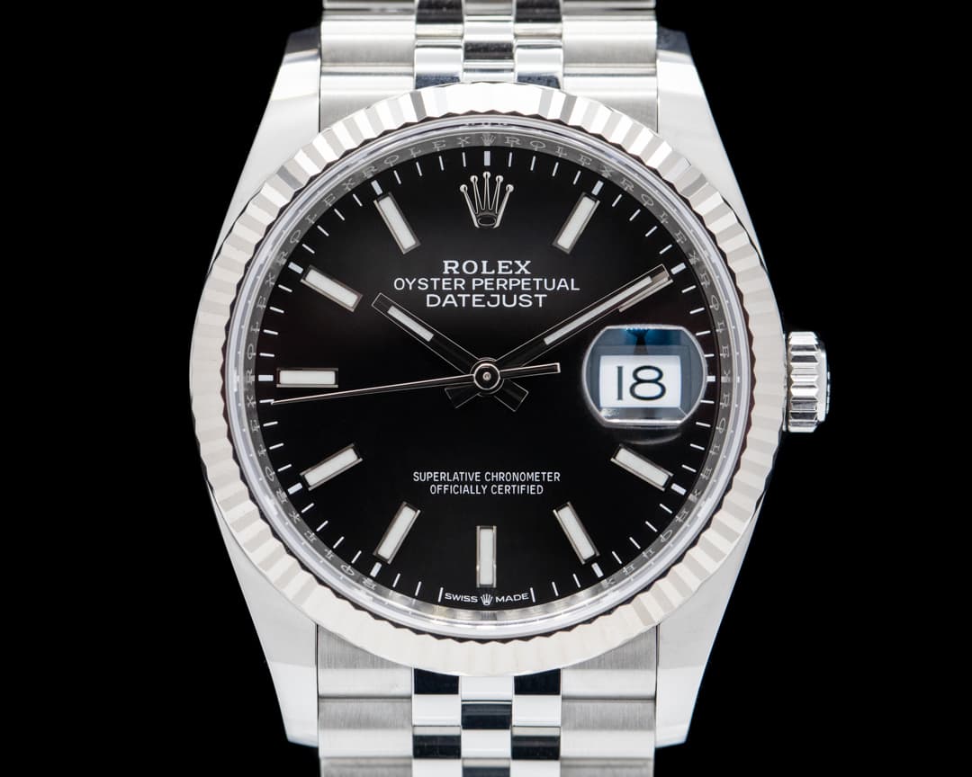 Rolex Datejust Black Stick Dial / Jubilee Bracelet 2019