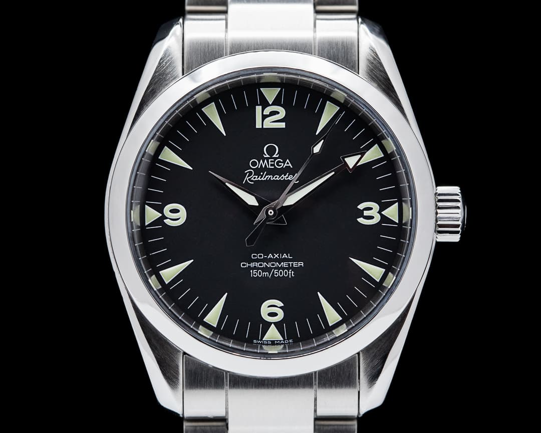 Omega Railmaster SS/SS Black Dial 36.2MM