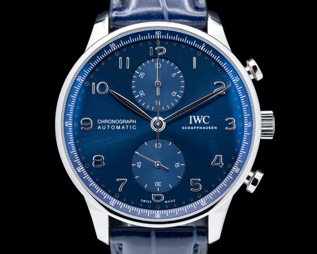 IWC Portuguese Chronograph SS Blue Dial 2021