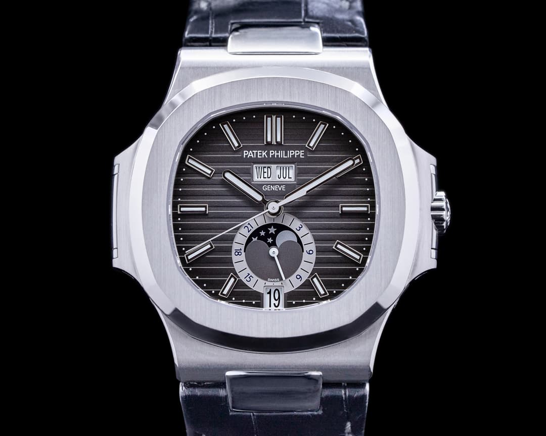 Patek Philippe Nautilus Annual Calendar 5726 Moon SS Grey Dial FULL SET / 2020