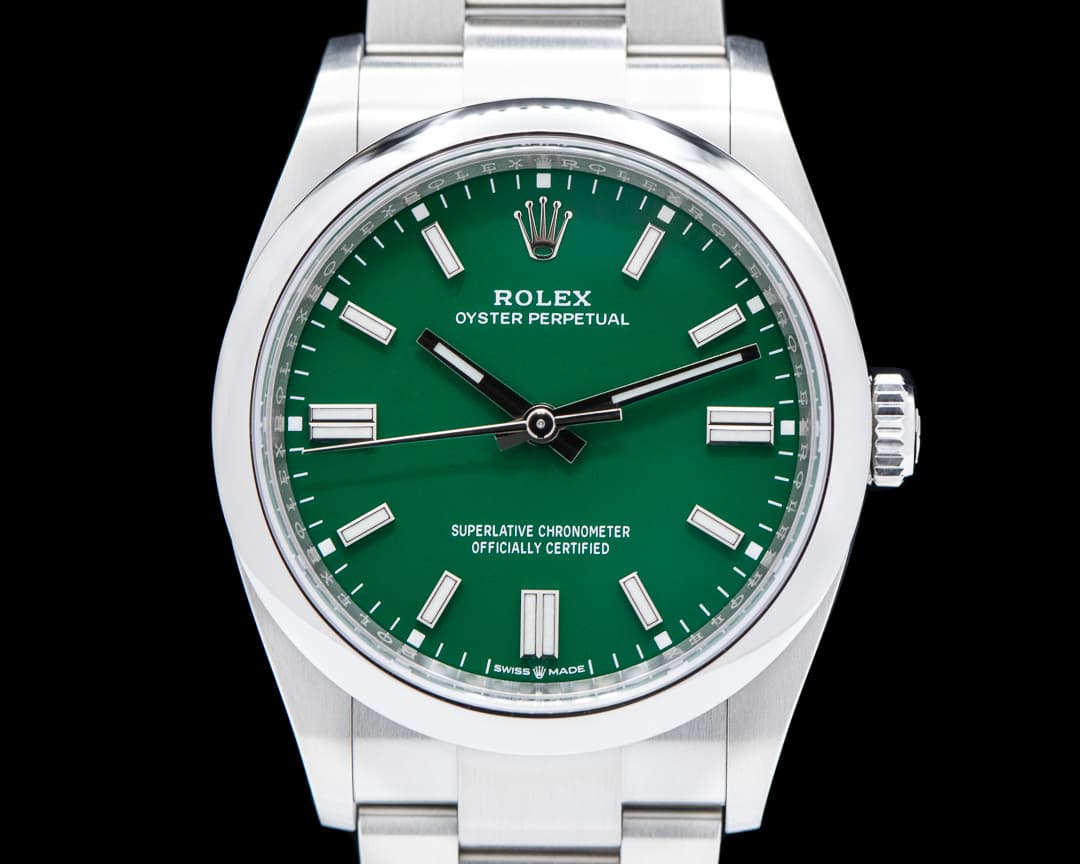 Rolex Oyster Perpetual 126000 36MM SS Green 2022 