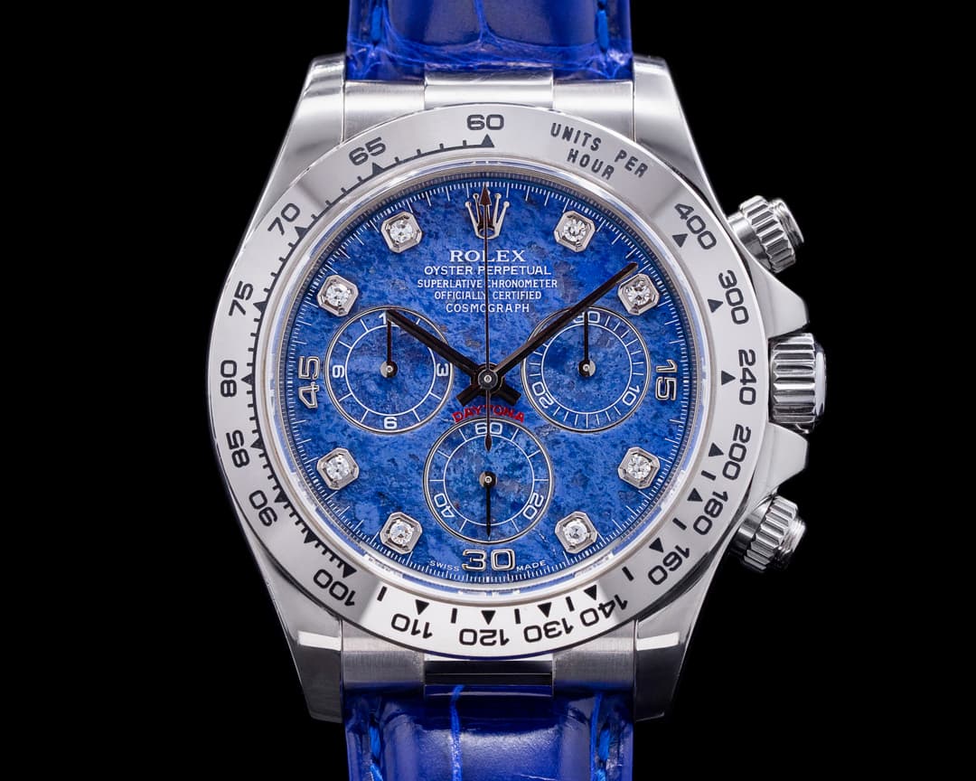 Rolex Daytona 116519 18K WG Sodalite Diamond Dial 