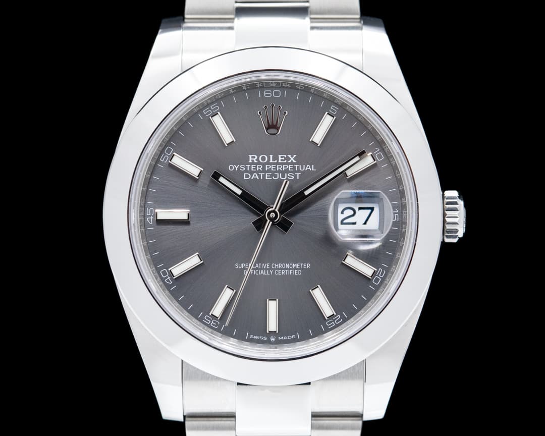 Rolex Datejust 41 126300 Rhodium Stick Dial SS 2022