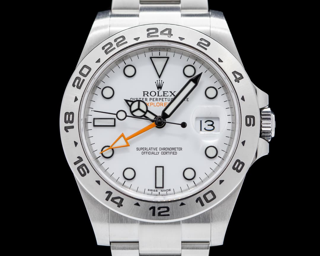 Rolex Explorer II 216570 White Dial SS