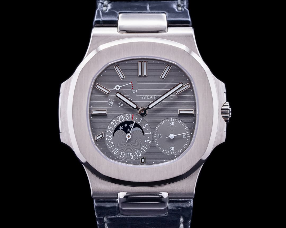 Patek Philippe Nautilus 5712G Power Reserve Moonphase 18K White Gold