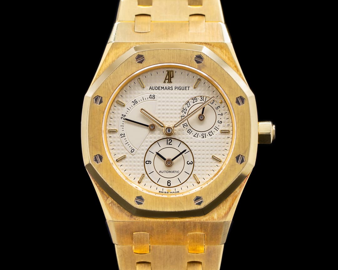 Audemars Piguet Royal Oak Dual Time 18K Yellow Gold White Dial 36MM