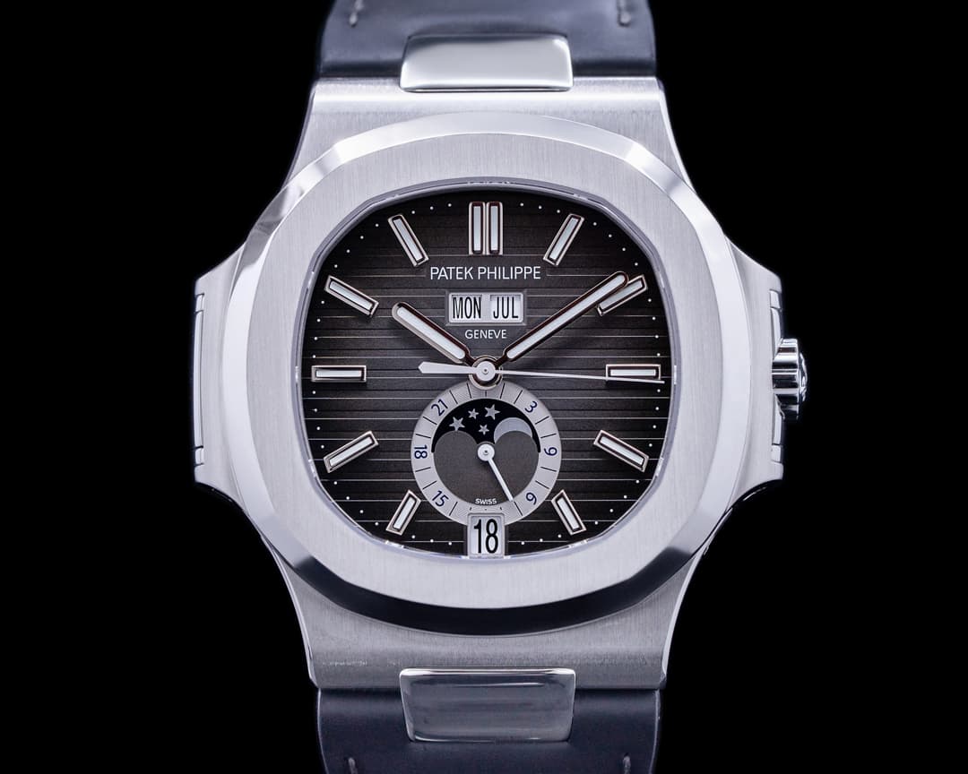 Patek Philippe Nautilus Annual Calendar 5726 Moon SS Grey Dial FULL SET