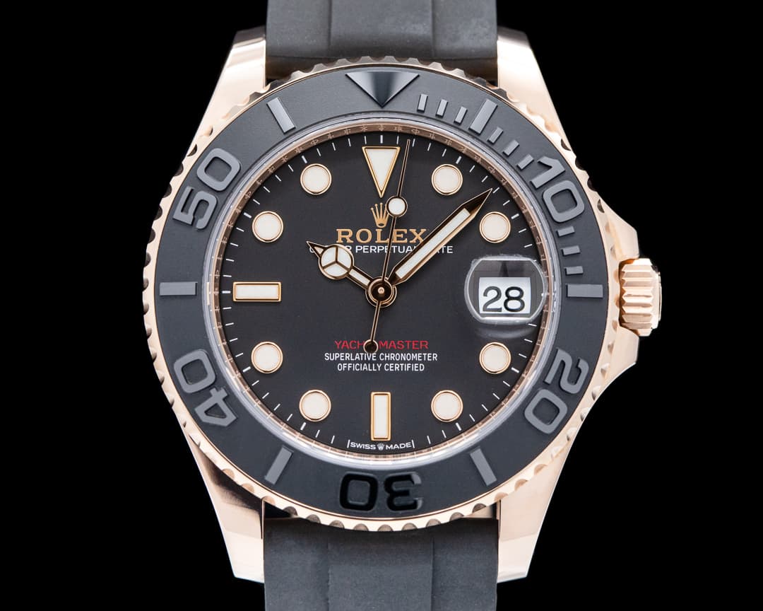 Rolex Yacht Master 18K Rose Gold / Rubber MIDSIZE 37MM 2020 