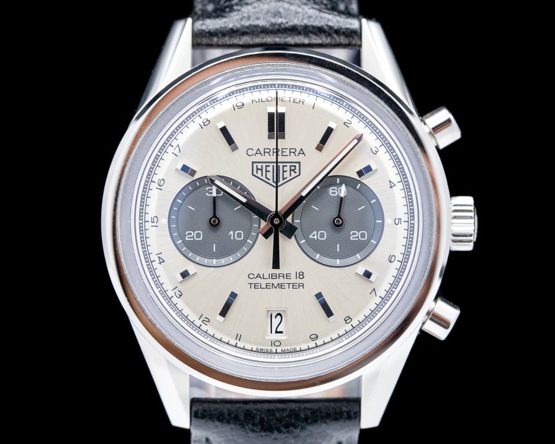 TAG Heuer Carrera Heritage Sunray Silver Dial 