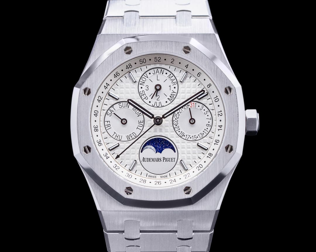Audemars Piguet Royal Oak 26574ST Perpetual Calendar SS Silver Dial  