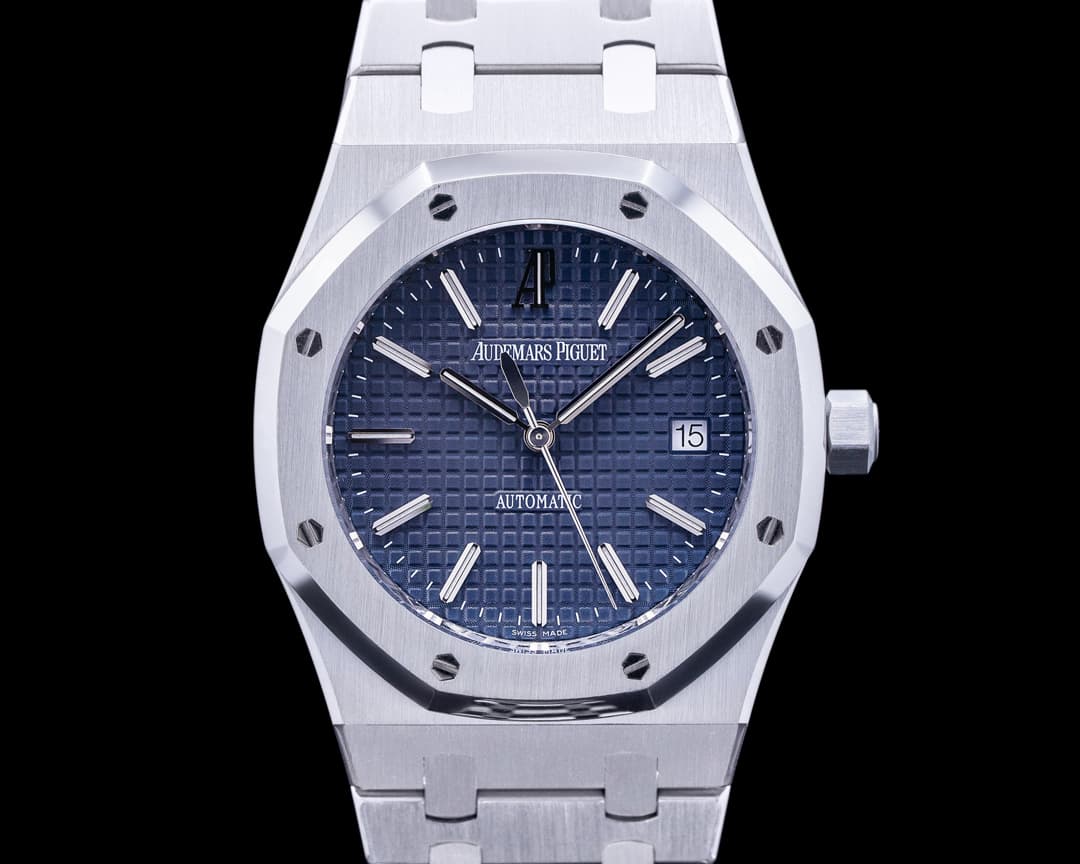 Audemars Piguet Royal Oak BLUE Dial 15300ST SS FULL SET