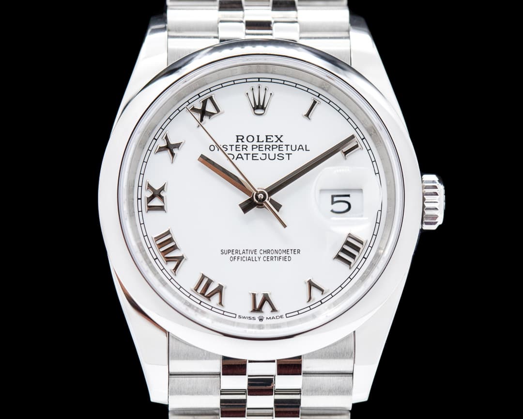 Rolex Datejust 126200 White Roman Dial/Jubilee Bracelet 2020