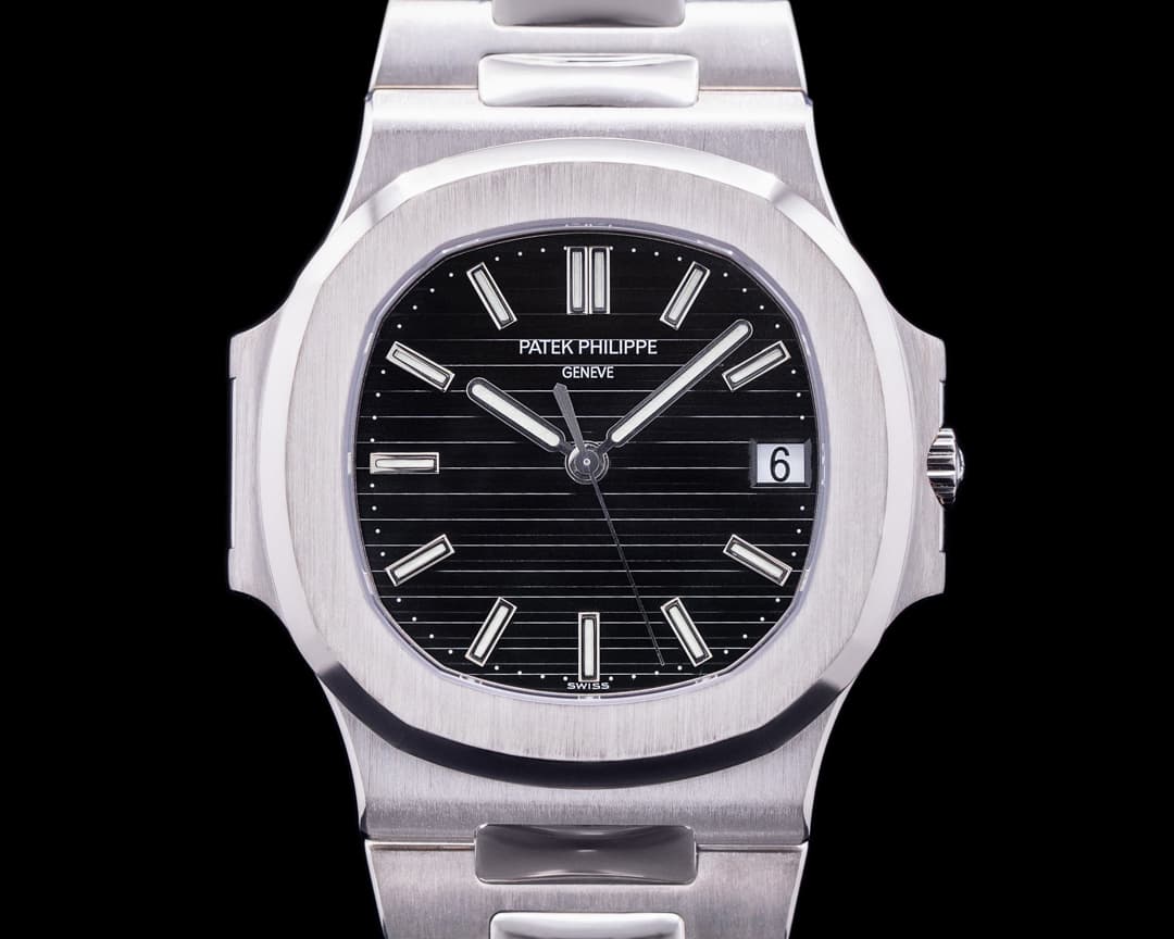 Patek Philippe Nautilus 3711 18K White Gold Black Dial RARE + SERVICED 