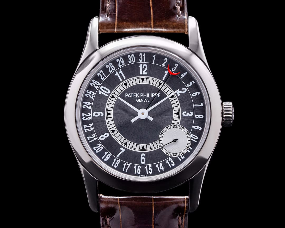 Patek Philippe Calatrava 6000G Gray Dial 18K White Gold / Deployant